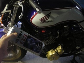 CB1300のオイル交換